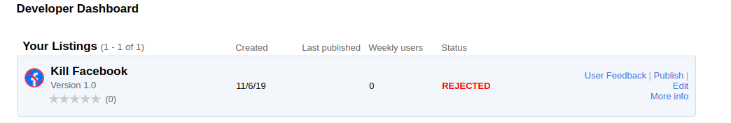 Rejected Request alt text